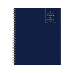 2024-2025 Blue Sky Day Designer 8.5" x 11" Academic Weekly & Monthly Planner, Plastic Cover, Deep Blue (149826)