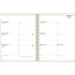 2025 Blue Sky Day Designer 8.5" x 11" Weekly Planner, Plastic Cover, Blush (148146)