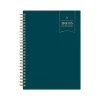 2025 Blue Sky Day Designer 5.88" x 8.63" Weekly & Monthly Planner, Plastic Cover, Peacock Blue (152221)
