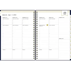 2024-2025 Blue Sky Day Designer Academic 5.88" x 8.63" Academic Weekly & Monthly Planner, Deep Blue (150139)
