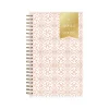 2024-2025 Blue Sky Day Designer Casa Bella 5" x 8" Academic Weekly & Monthly Planner, Plastic Cover, Coral/White (149833)