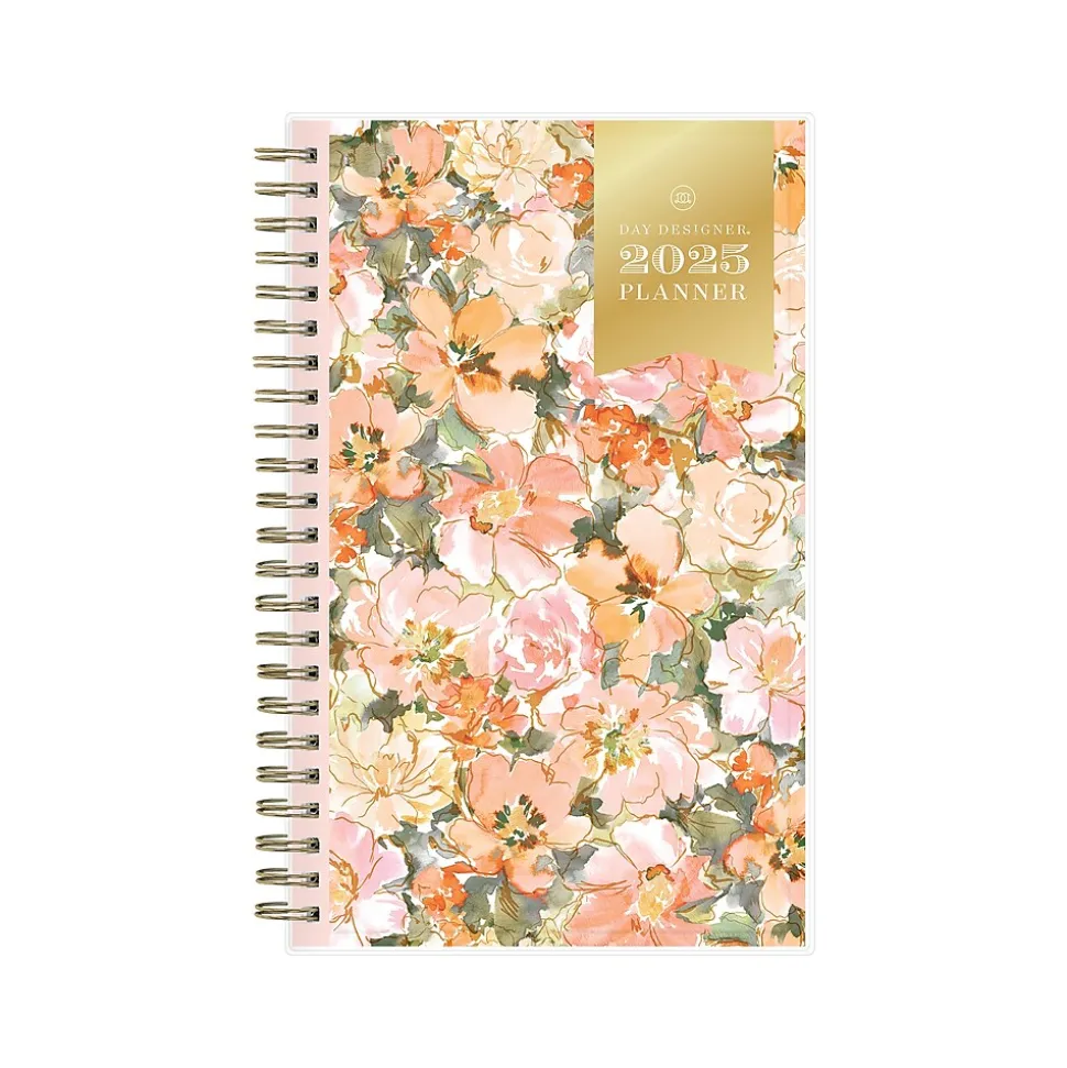 2025 Blue Sky Day Designer Felicity 5" x 8" Weekly & Monthly Planner, Plastic Cover, Multicolor (148139)