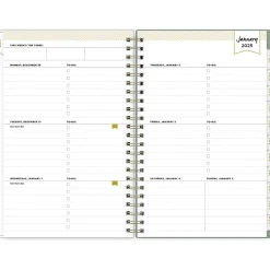 2025 Blue Sky Day Designer Felicity 5" x 8" Weekly & Monthly Planner, Plastic Cover, Multicolor (148139)
