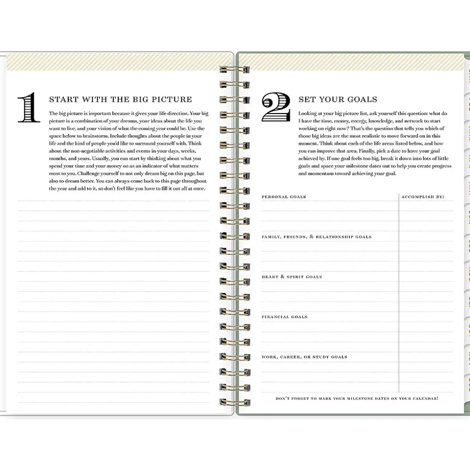 2025 Blue Sky Day Designer Felicity 5" x 8" Weekly & Monthly Planner, Plastic Cover, Multicolor (148139)