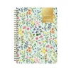 2024-2025 Blue Sky Day Designer Flower Field Mint 5.88" x 8.6" Academic Weekly & Monthly Planner, Plastic Cover, Multicolor