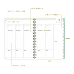2024-2025 Blue Sky Day Designer Flower Field Mint 5.88