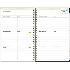 2025 Blue Sky Day Designer Meadow 5" x 8" Weekly & Monthly Planner, Plastic Cover, Multicolor (147224-25)