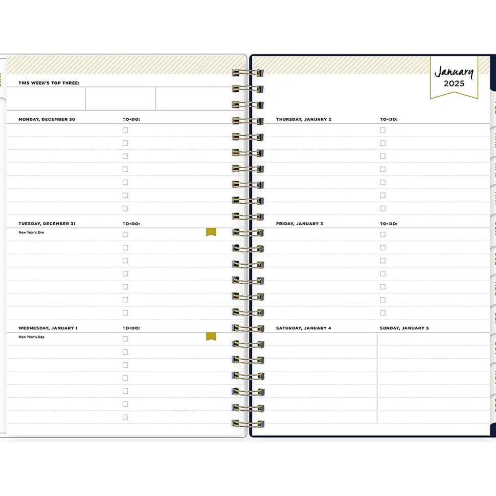 2025 Blue Sky Day Designer Meadow 5" x 8" Weekly & Monthly Planner, Plastic Cover, Multicolor (147224-25)