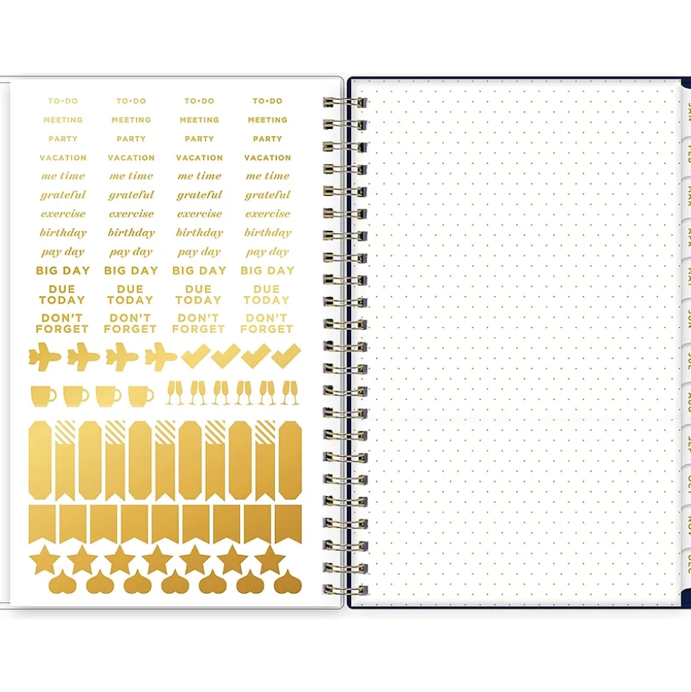 2025 Blue Sky Day Designer Meadow 5" x 8" Weekly & Monthly Planner, Plastic Cover, Multicolor (147224-25)