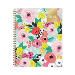 2025 Blue Sky Day Designer Secret Garden Mint Green 8.5" x 11" Weekly & Monthly Planner, Plastic Cover, Multicolor