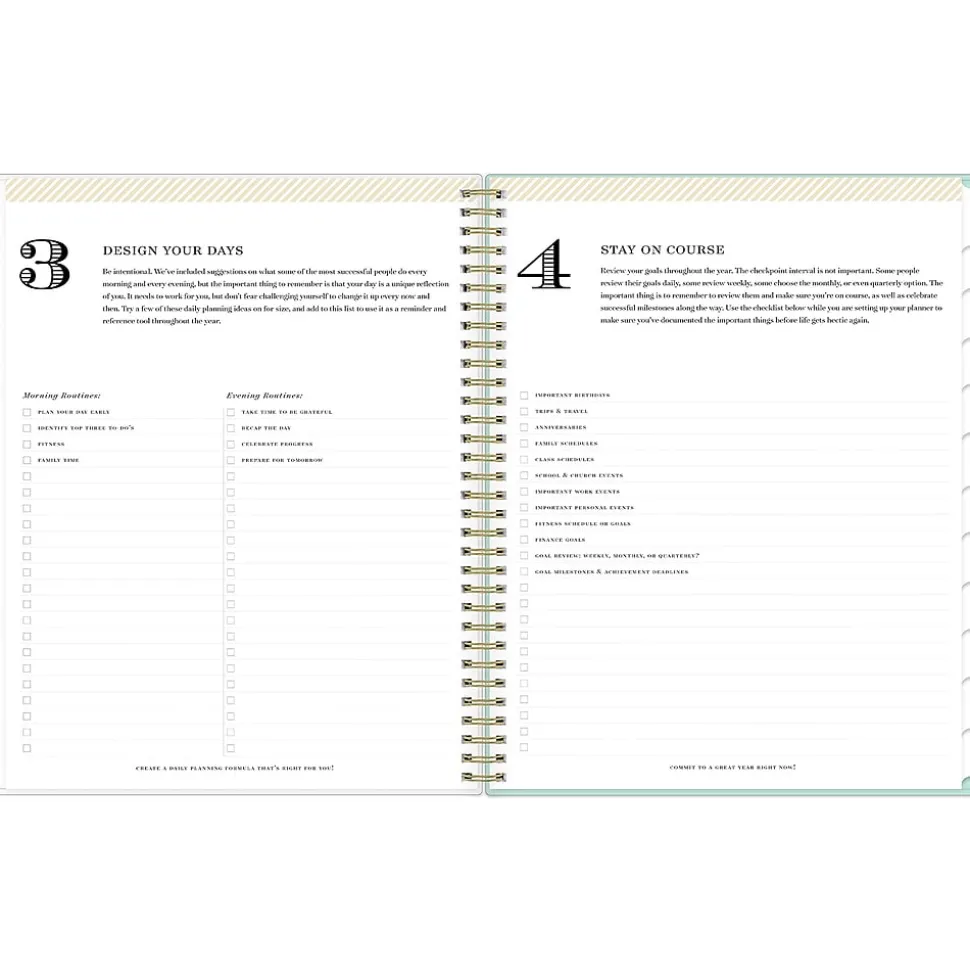 2025 Blue Sky Day Designer Secret Garden Mint Green 8.5" x 11" Weekly & Monthly Planner, Plastic Cover, Multicolor
