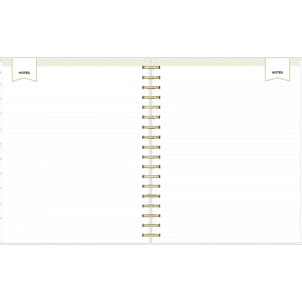 2024-2025 Blue Sky Day Designer Somerset Black 8" x 10" Academic Daily & Monthly Planner, Plastic Cover, Multicolor (144857)