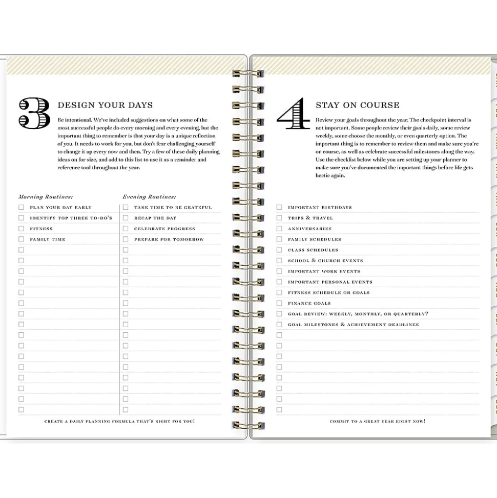 2025 Blue Sky Day Designer Tess 5" x 8" Weekly & Monthly Planner, Plastic Cover, Tan/Off-White (148145)