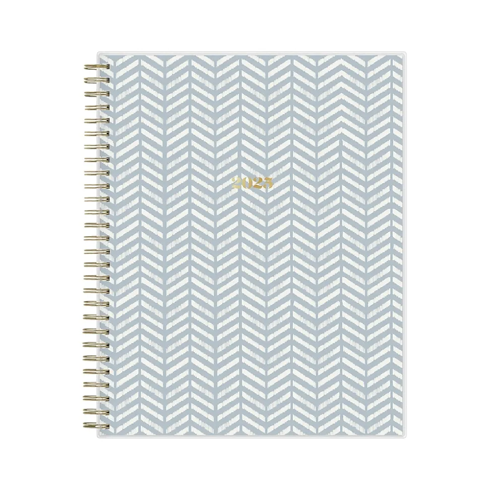 2025 Blue Sky Day Designer The Everygirl Evan Blue 8" x 10" Monthly Planner, Plastic Cover, Blue/White (150777)