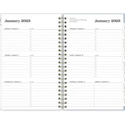 2025 Blue Sky Day Designer The Everygirl Evan Blue 5" x 8" Weekly & Monthly Planner, Plastic Cover, Blue/White (150778)