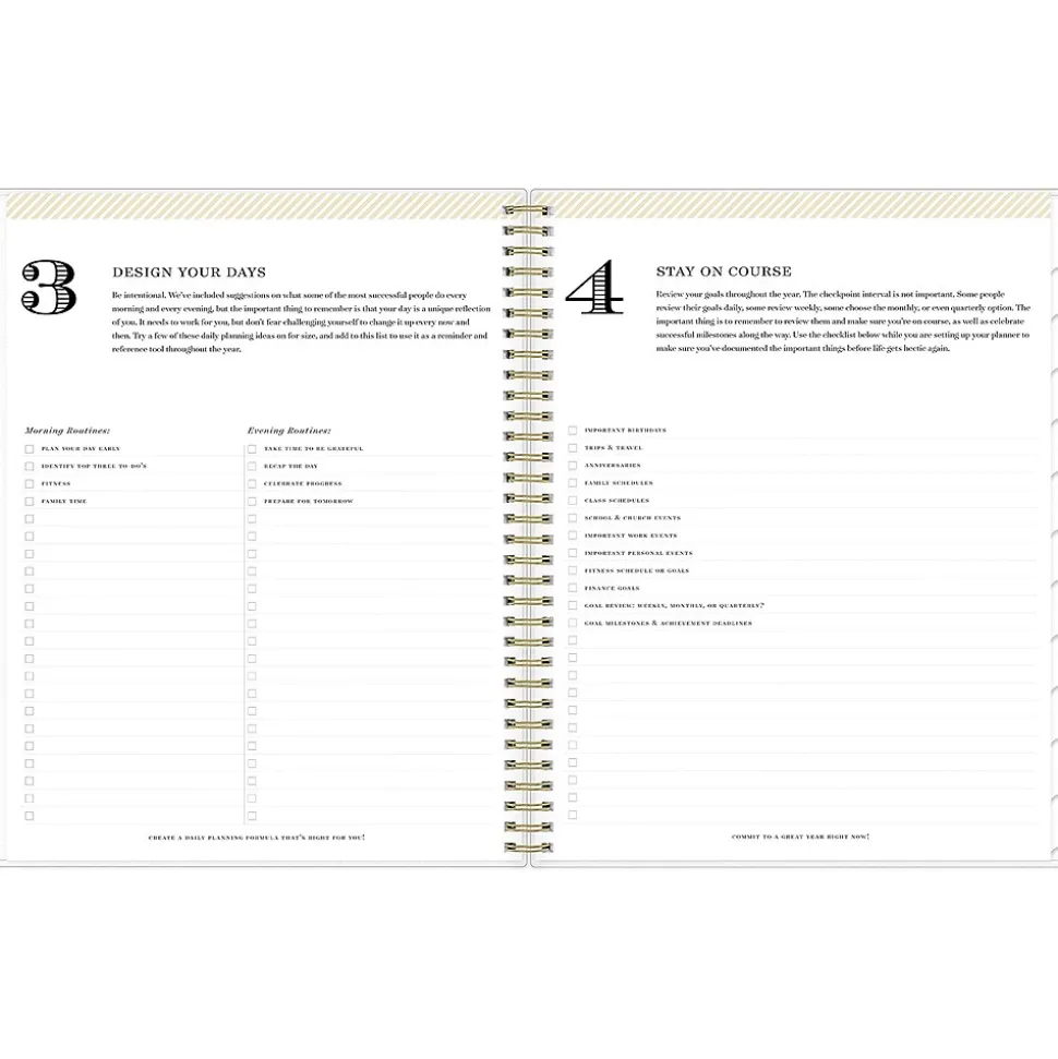 2025 Blue Sky Day Designer Tile 8.5" x 11" Weekly & Monthly Planner, Plastic Cover, Blue/White (101411-25)