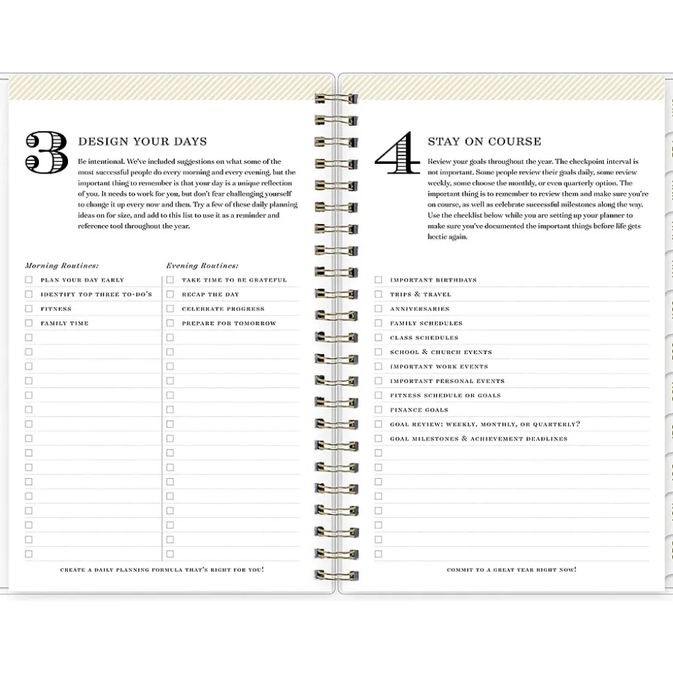 2025 Blue Sky Day Designer Tile 5" x 8" Weekly & Monthly Planner, Plastic Cover, Blue/White (101410-25)