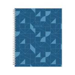 2024-2025 Blue Sky Decosta Blue 8.5" x 11" Academic Weekly & Monthly Student Planner, Plastic Cover (150459)
