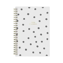 2025 Blue Sky Deelie 5" x 8" Weekly & Monthly Planner, Plastic Cover, Gray (152250)