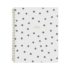 2025 Blue Sky Deelie 8.5" x 11" Weekly & Monthly Planner, Plastic Cover, White/Gray (152249)