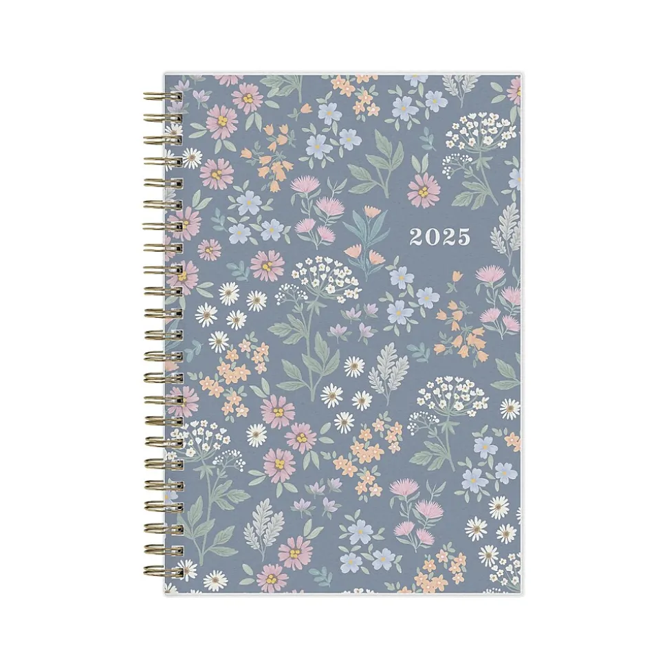 2025 Blue Sky Dellania 5" x 8" Weekly & Monthly Planner, Plastic Cover, Multicolor (148215)
