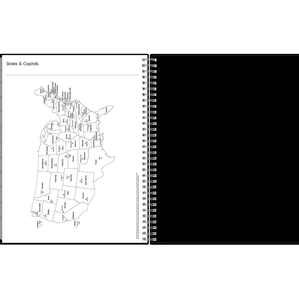 2025 Blue Sky Enterprise 8.5" x 11" Weekly & Monthly Planner, Plastic Cover, Black (111288-25)