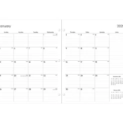 2025 Blue Sky Enterprise 8.5" x 11" Monthly Planner, Plastic Cover, Black (147965)