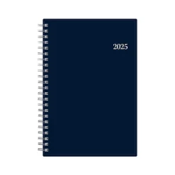 2025 Blue Sky Enterprise 5" x 8" Weekly & Monthly Planner, Plastic Cover, Navy (147973)