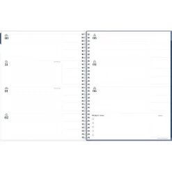 2025 Blue Sky inkWELL Press Chevy Fog 8.5" x 11" Weekly & Monthly Planner, Plastic Cover, Gray/White (147980)