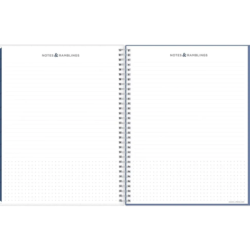 2025 Blue Sky inkWELL Press Chevy Fog 8.5" x 11" Weekly & Monthly Planner, Plastic Cover, Gray/White (147980)