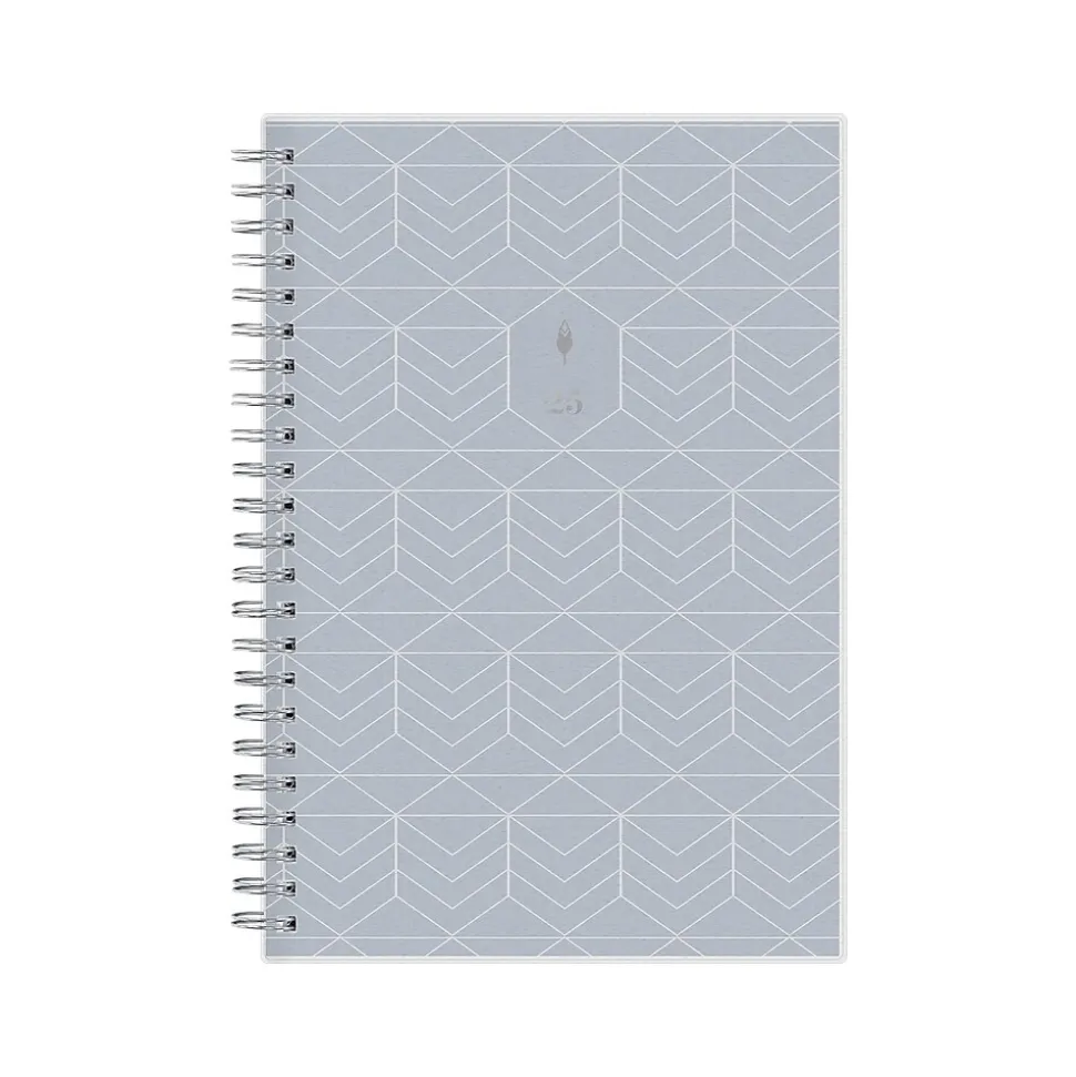 2025 Blue Sky inkWELL Press Chevy Fog 5" x 8" Weekly & Monthly Planner, Plastic Cover, Gray/White (152186)