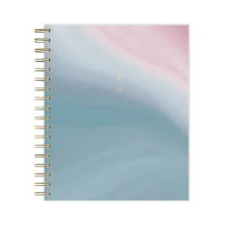 2025 Blue Sky inkWELL Press Ombre Sky 7" x 9" Daily & Monthly Planner, Plastic Cover, Blue/Pink (152188)