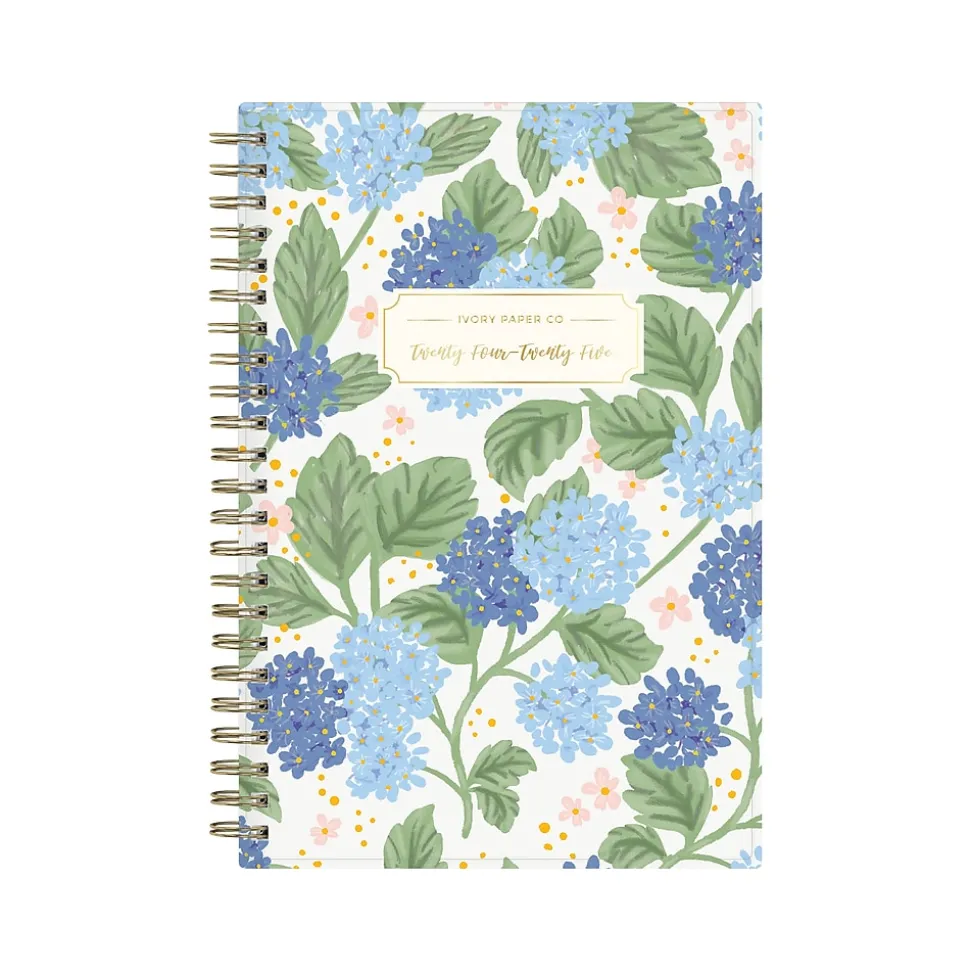 2024-2025 Blue Sky Ivory Paper Co Julieanne 5" x 8" Academic Weekly & Monthly Planner, Plastic Cover, Multicolor (146888)