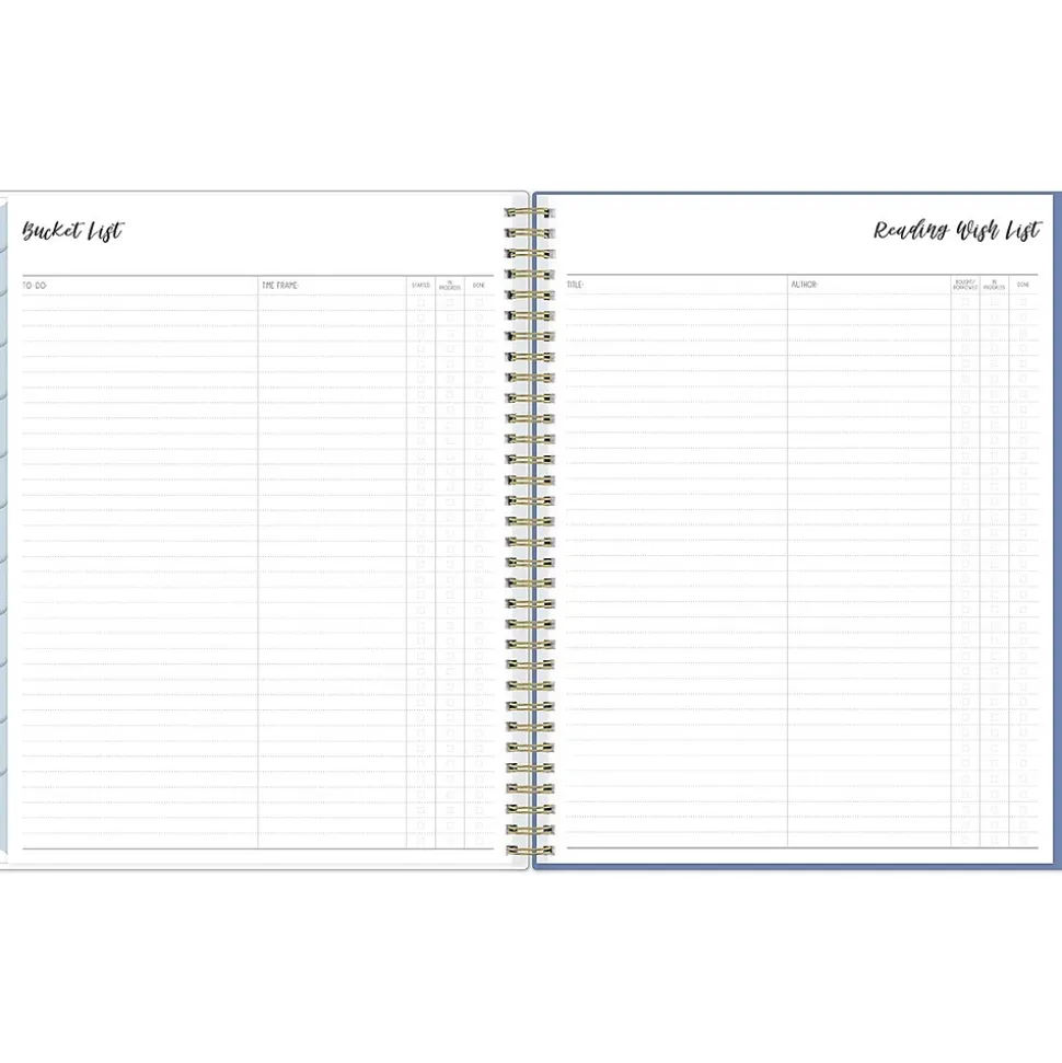 2024-2025 Blue Sky Ivory Paper Co Julieanne 8.5" x 11" Academic Weekly & Monthly Planner, Plastic Cover, Multicolor (146880)