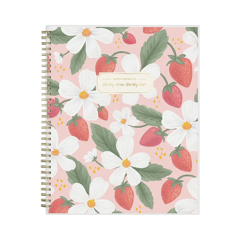 2024-2025 Blue Sky Ivory Paper Co Sammi 8.5" x 11" Academic Weekly & Monthly Planner, Plastic Cover, Multicolor (146874)