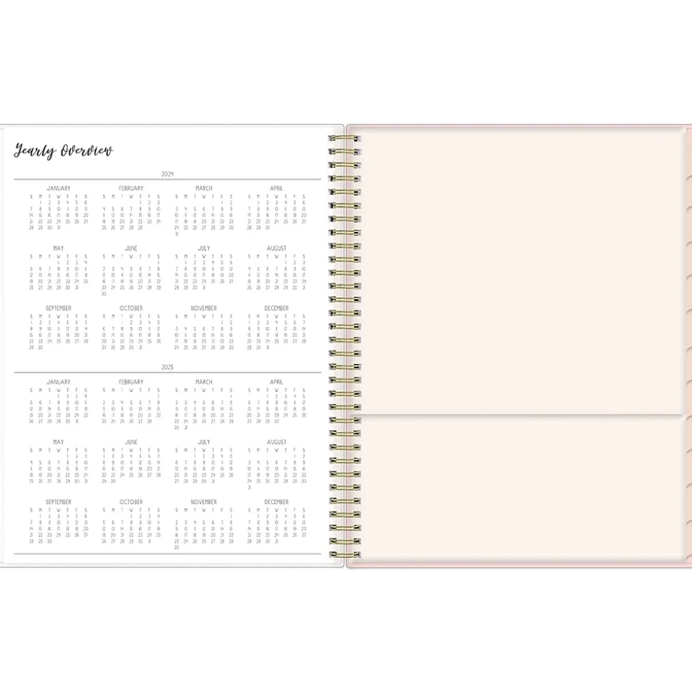 2024-2025 Blue Sky Ivory Paper Co Sammi 8.5" x 11" Academic Weekly & Monthly Planner, Plastic Cover, Multicolor (146874)