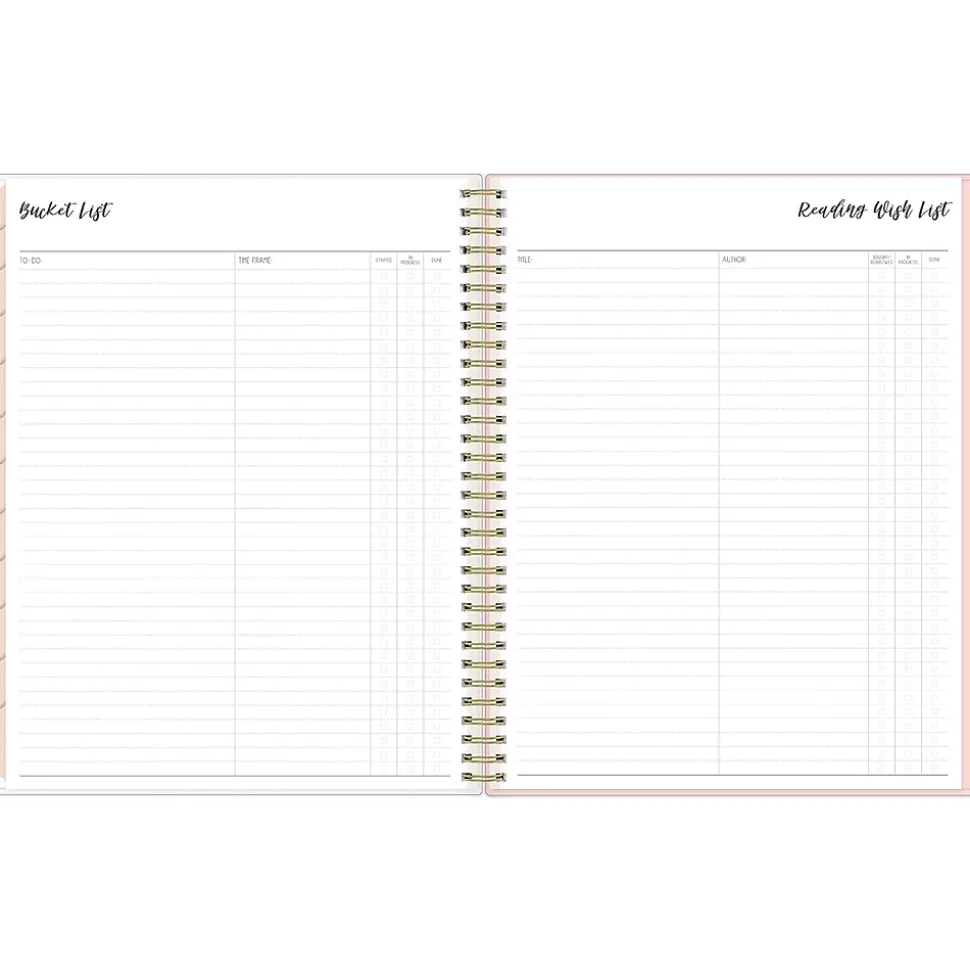 2024-2025 Blue Sky Ivory Paper Co Sammi 8.5" x 11" Academic Weekly & Monthly Planner, Plastic Cover, Multicolor (146874)