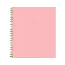 2024-2025 Blue Sky Ivory Paper Co Flamingo Pink 8" x 10" Academic Monthly Planner, Plastic Cover (146896)