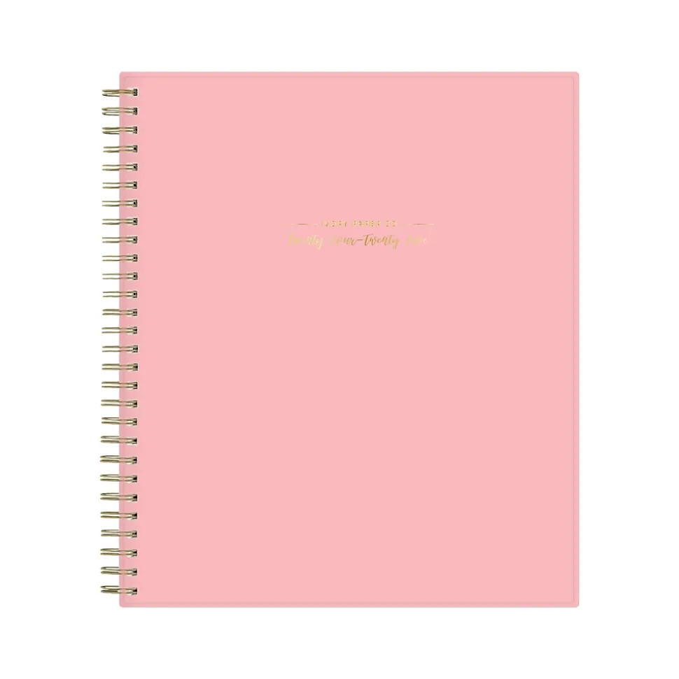 2024-2025 Blue Sky Ivory Paper Co Flamingo Pink 8" x 10" Academic Monthly Planner, Plastic Cover (146896)
