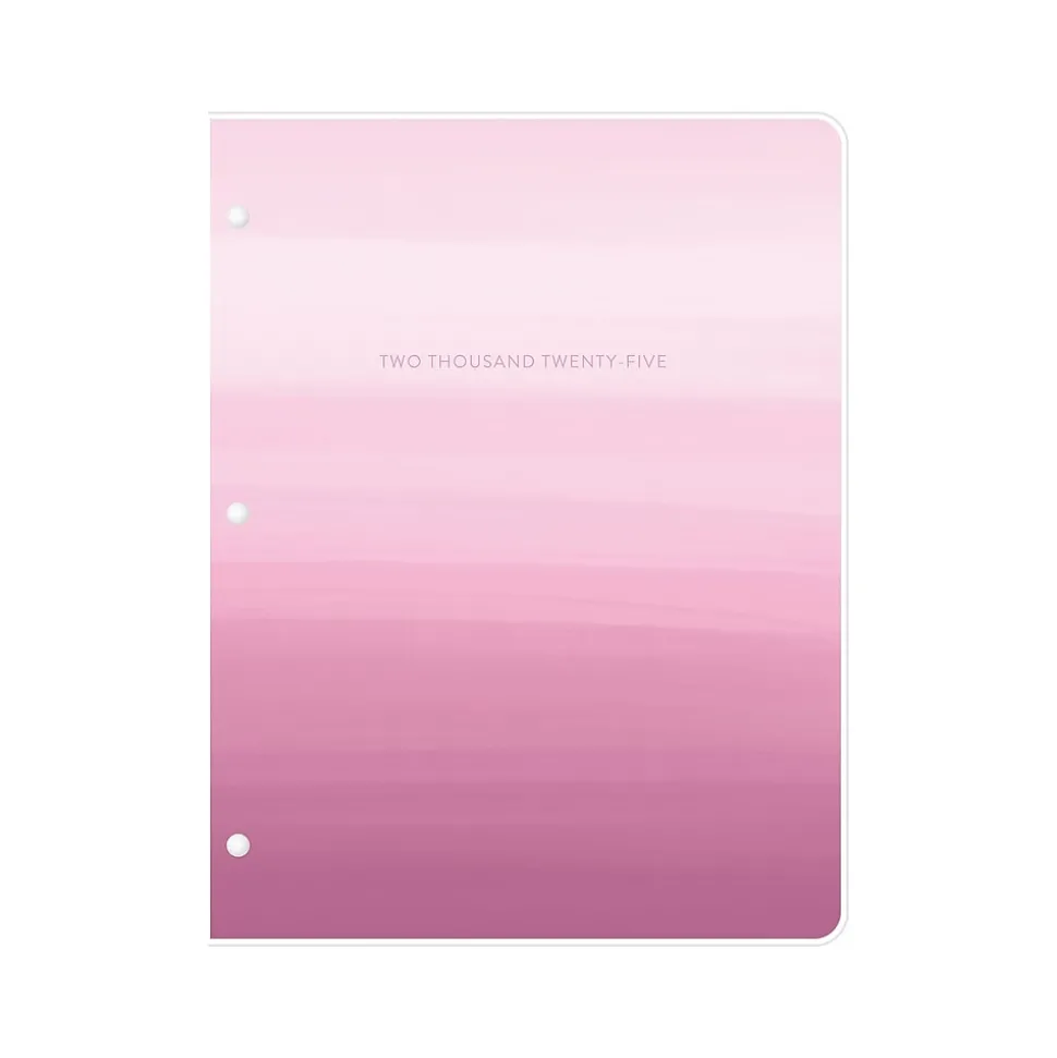 2025 Blue Sky Juno 8.5" x 11" Monthly Planner, Plastic Cover, Pink (152266)