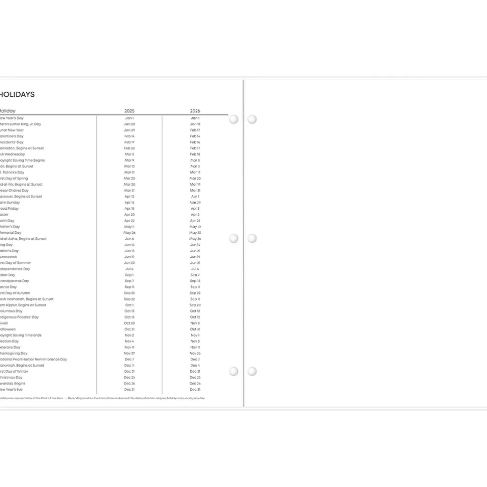 2025 Blue Sky Juno 8.5" x 11" Monthly Planner, Plastic Cover, Pink (152266)