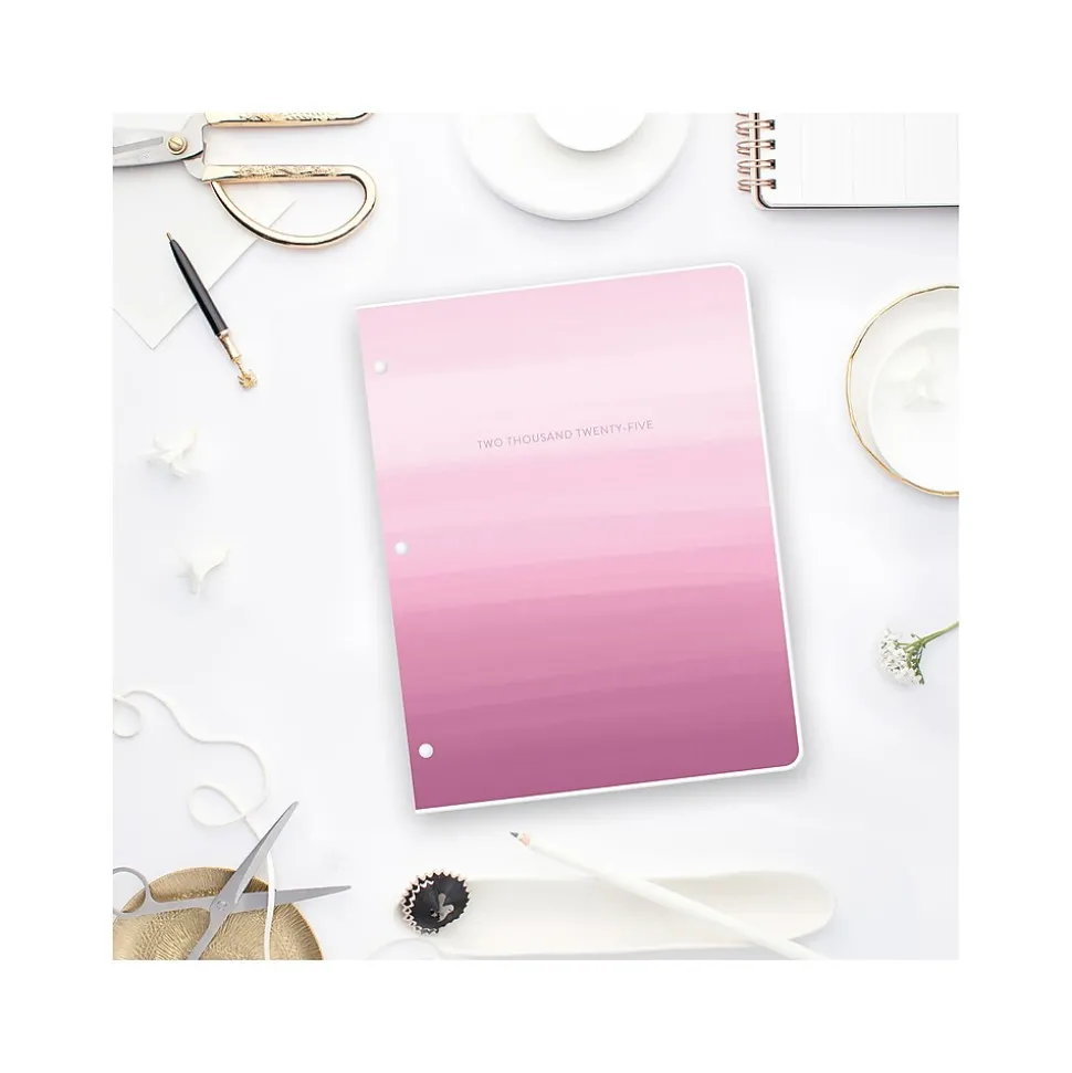 2025 Blue Sky Juno 8.5" x 11" Monthly Planner, Plastic Cover, Pink (152266)