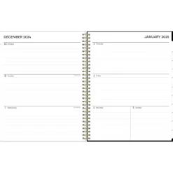 2025 Blue Sky Katya 8.5" x 11" Weekly & Monthly Planner, Plastic Cover, Brown/Black (152483)