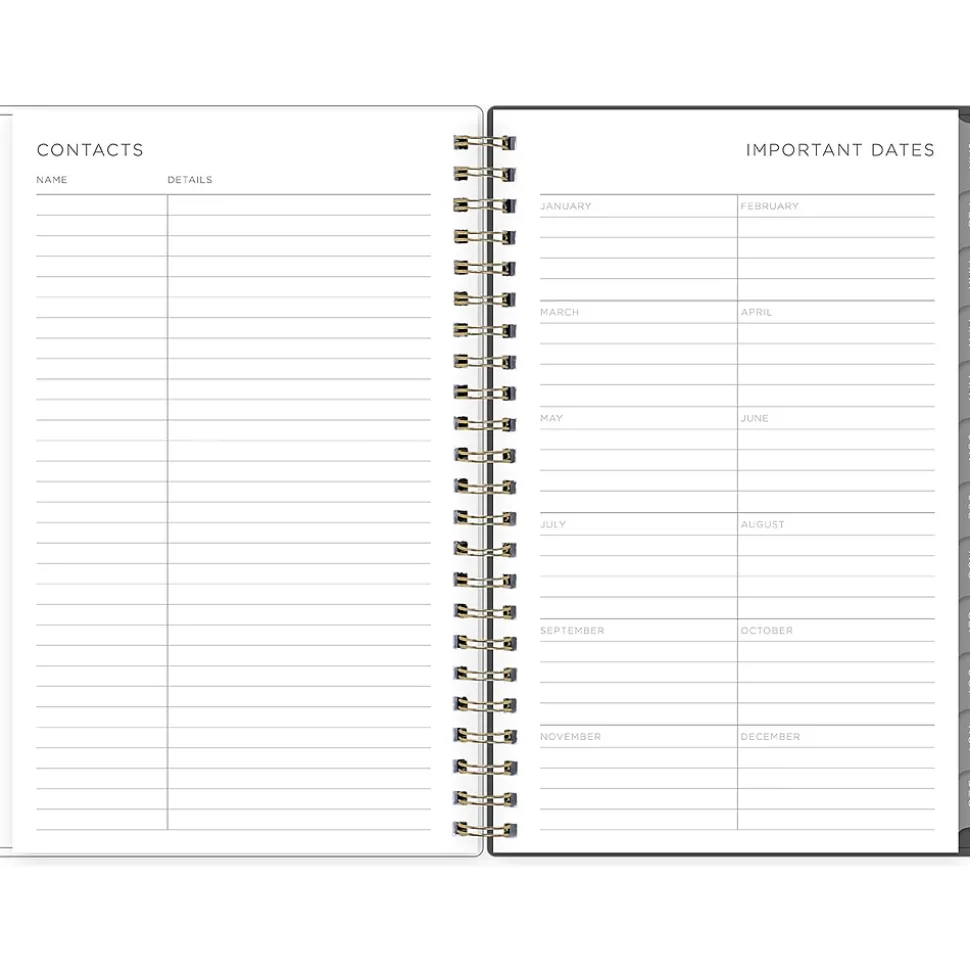 2025 Blue Sky Kelly Ventura Midnight Garden 5" x 8" Weekly & Monthly Planner, Plastic Cover, Multicolor (140946-25)