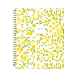 2025 Blue Sky Kelly Ventura Mimosa 8.5" x 11" Weekly & Monthly Planner, Plastic Cover, Yellow/White (149059-25)