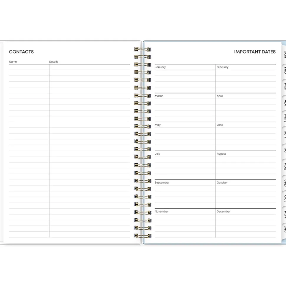 2025 Blue Sky Kiera 5.88" x 8.63" Weekly & Monthly Planner, Plastic Cover, Multicolor (152469)