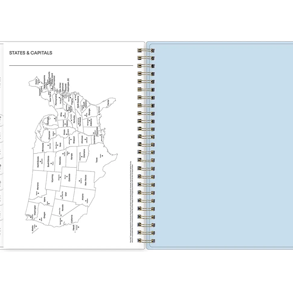 2025 Blue Sky Kiera 5.88" x 8.63" Weekly & Monthly Planner, Plastic Cover, Multicolor (152469)