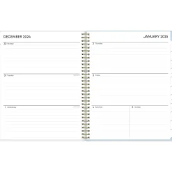 2025 Blue Sky Kiera Blue 8.5" x 11" Weekly & Monthly Planner, Plastic Cover, Multicolor (152467)