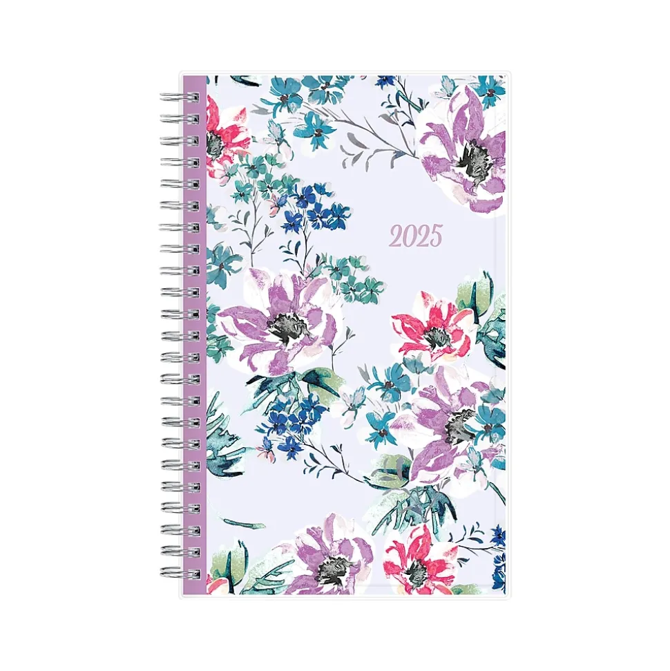 2025 Blue Sky Laila 5" x 8" Weekly & Monthly Planner, Plastic Cover, Multicolor (137276-25)