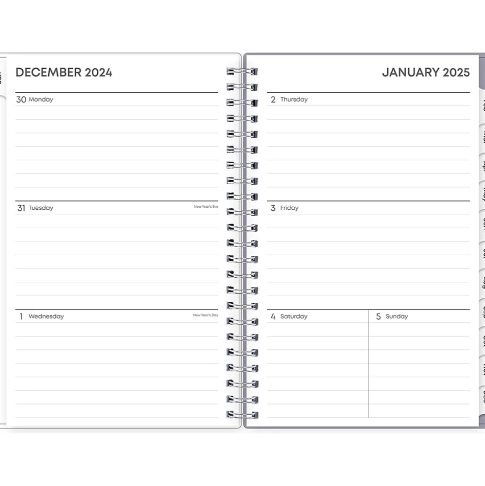 2025 Blue Sky Laila 5" x 8" Weekly & Monthly Planner, Plastic Cover, Multicolor (137276-25)